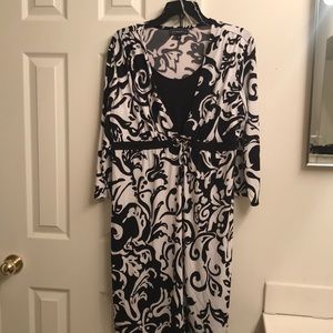 Elementz black & white dress